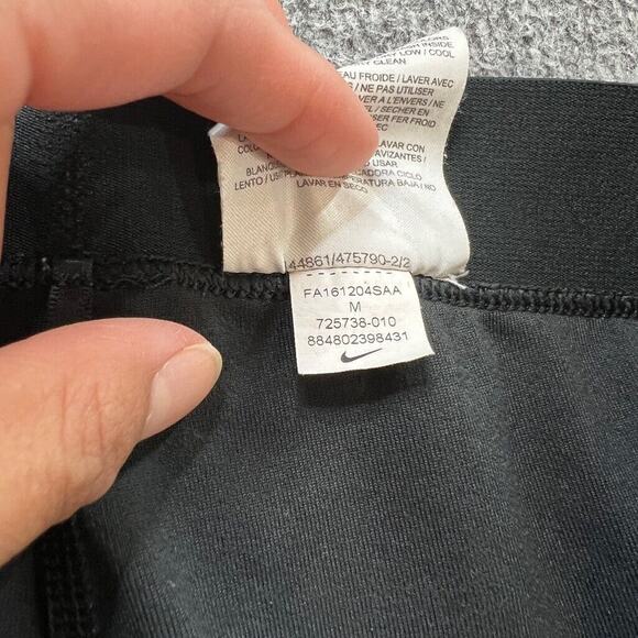 Nike Tights Womens M Medium Black Golf Dri Fit Carbon Heather Pull On Fitted - Picture 7 of 10